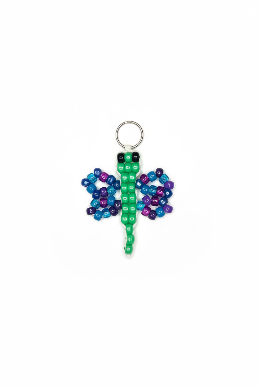 Beaded Dragonfly Keychain
